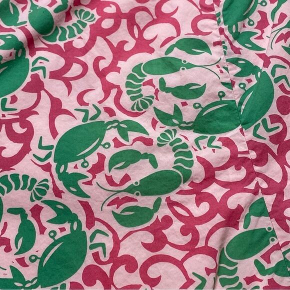 L.L. Bean White, Pink and Green Crustacean Skirt Size 8 - Picture 7 of 10